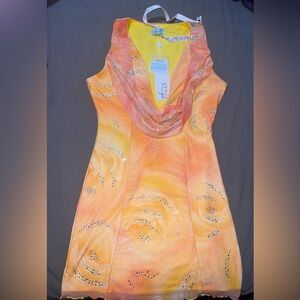 Oh Polly - Drape Front Mini Dress